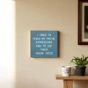 Slickblue Funny Facial Expression Wood Sign – Inside Voice Quote – 7x7 Rustic Wall Decor, Color Options - 2 of 3