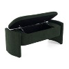 APRILSOUL47.24"Elegant Long - shaped Storage Ottoman Bench of boucle material with Simple and Grand Design - 4 of 4