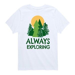 Boys' - Instant Message - Always Exploring Short Sleeve Graphic T-Shirt - 1 of 4
