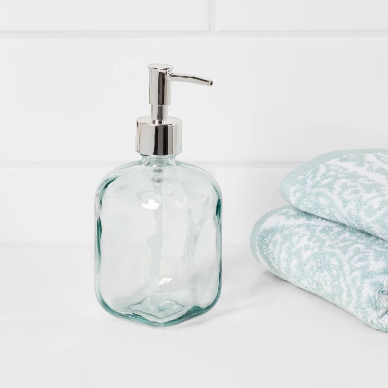 Recycled Glass Soap Dispenser Clear - Threshold&#8482;, 3 of 9