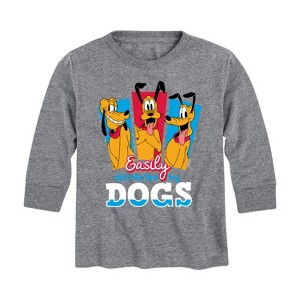 Boys' - Disney - Easily Distracted By Dogs Long Sleeve Graphic T-Shirt - 1 of 4