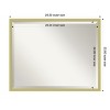Amanti Art Incline Beveled Wood Framed Bathroom Vanity Wall Mirror - 3 of 4