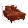 Versatile Modern Corduroy Sofa with Rotating Table and Storage for Living Room or Apartment -3irtyhousy - 4 of 4