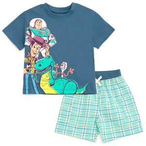 Disney T-Shirt and Plaid Shorts Outfit Set Toddler Sizes (12 Months - 10-12) - 1 of 4