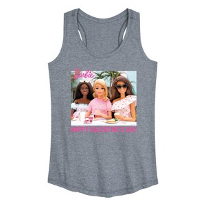 Women's - Barbie - Valentine's Day Graphic Racerback Tank - 1 of 4