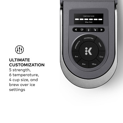 Gray Smart Single Serve Coffee Maker with WiFi Compatibility
