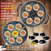 Eggssentials 6 Cup Egg Poacher Insert, 9 inch Stainless Steel with 6 Nonstick Egg poacher Cups, Makes Poached Eggs Simple & Easy, Perfect For any Meal - 3 of 4