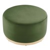 Modway Tilden Large 29 in. Round Performance Velvet Upholstered Ottoman - 2 of 4
