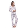 Long Sleeve Floral Pajama Set - White Mark - 3 of 4