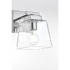 Elegant Lighting Merrick 1 light Chrome and Clear Bath Sconce - 4 of 4
