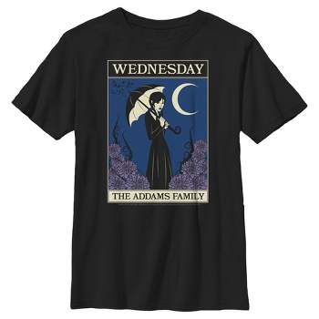 Boy's Wednesday The Addams Family Card T-Shirt