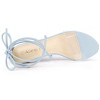Allegra K Women's Clear Strap Padded Insole Lace Up Block Heels Sandals - 4 of 4