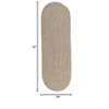 Colonial Mills Tremont Braided Runner, Palm 2'x6', Oval Shape - 2 of 3