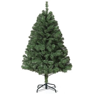 Artificial Christmas Tree, Snow Flocked Xmas Trees for Indoor & Outdoor, Foldable Base for Easy Setup and Storage,Xmas Decoration for Home Parties - 1 of 4