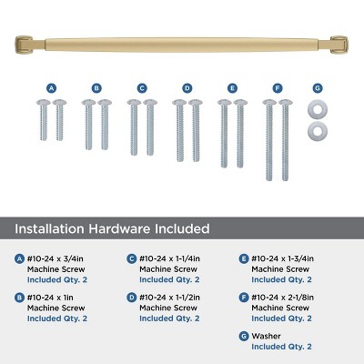 Champagne Bronze 18-inch Modern Appliance Pull with Mounting Hardware