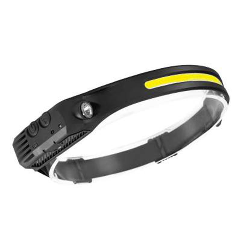 Link Rechargeable LED Headlamp W/Side Flashlight 230° COB Wide Beam Headlamp Motion Sensor 5 Modes IPX4 Waterproof Camping Night Running & More, 2 of 7