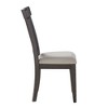 Asian Hardwoods Side Chair with Upholstered Seat, Schoolhouse Design and Tapered Legs (Set of 2) - 3 of 4