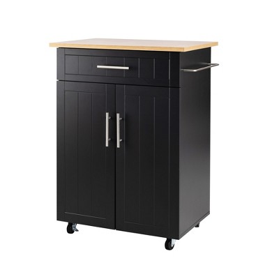 Celebalcony Alleah Wood Kitchen Island