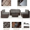 U-MAX 7PCS Outdoor Patio Furniture Set with Cushions and Coffee Table,Dark Gray - 4 of 4