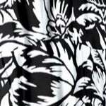 black tropical floral