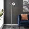 Elijah 64.5" Floor Lamp - FLL4093 - Nickle - Safavieh - 4 of 4