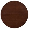 Sapphtopaz Round Dining Table Kitchen Table Farmhouse Wood Strip Base Wood Veneer Tabletop for Kitchen, Small Spaces - 3 of 4