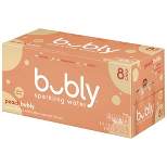 bubly Peach Sparkling Water - 8pk/12 fl oz Cans