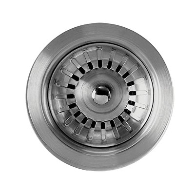 ALFI Noah Plus 3 1/2 Inch Stainless Steel Basket Strainer
