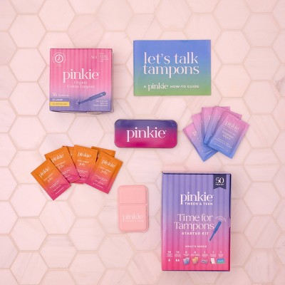 Pinkie Time for Tampons Starter Kit for Teens & Beginners - 50pc
