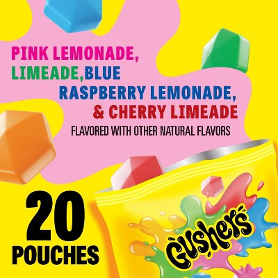 Gushers Fruit Snacks Lemonade Mix - 16oz/20ct