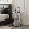 Glamorous Mirrored End Table for Living Room & Bedroom, No Assembly Required - 3 of 4