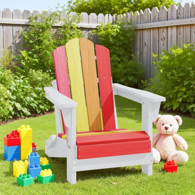Hyleory Kids' Outdoor Adirondack Chair - Durable HDPE Kids' Patio Chair