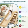 Costzon 4-in-1 Climbing Toy for Toddlers, 3-Sided Montessori Triangle Climber with Slide Ramp, Climbing Net & Board for Indoor Use - 3 of 4