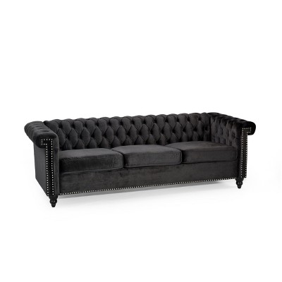 NicBex 83 Inch Morden 3-Seater Sofa Couch with Button Tufting and Nail Head for Living Room,Office,Apartment