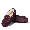 Fireside By Dearfoams Women's Victoria Genuine Shearling Moccasin Slipper - 2 of 4