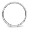 Black Bow Jewelry 6mm 14K White or Yellow Gold Beveled Edge Comfort Fit Band - 2 of 4