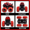 Monster Truck Toys Friction Powered Toy Cars Push and Go Vehicles for Kids Christmas Birthday Party Gift for Boys Girls Aged 3-5 Red - 2 of 3