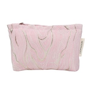 Unique Bargains Durable Embossment Oil Painting Handheld Makeup Bag 1 Pc - 1 of 4