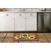 Kate Aurora Anti Fatigue Memory Foam 18" X 30" Black Eyed Susan Floral Kitchen Floor Mat - 3 of 3