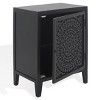 Thea 1 Door Carved Nightstand - NST5300 - Safavieh - 4 of 4