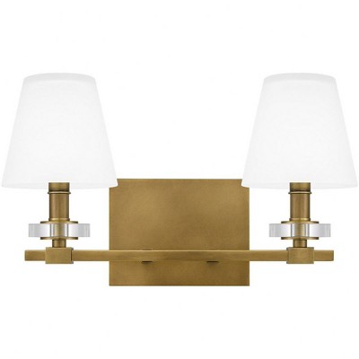 Quoizel Lighting Kelsey Glen 2 - Light Vanity in  Weathered Brass