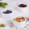 8-Pack 8oz Porcelain Ramekins - Oven/Dishwasher Safe Ceramic Cups for Baking Creme Brulee/Souffle/Serving Dips - 2 of 4
