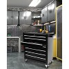 7-Drawer Mobile Tool Chest, Heavy Duty Rolling Tool Box with Wheels, Tool Cabinet Organizer for Garage & Workshop Use, Black - 2 of 4