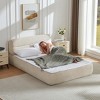 Dolonm 86.6 "x57" x31 " Fully Compressed Queen Size Bed, Made of Suede Fabric, with Spring Wrapped Bottom Frame, No Installation - 4 of 4
