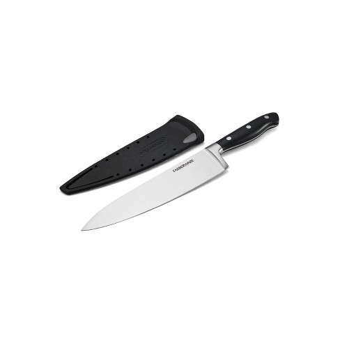 Farberware Professional 3-Piece Forged Triple Rivet Chef Knife Set Razor Sharp Kitchen Knives White