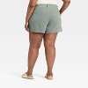 Women's High-Rise Pleated Jean Shorts - Universal Thread™ - 2 of 3