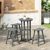 WestinTrends Malibu All Weather Hdpe Outdoor Patio Counter Height Bistro Set (4-Piece) - 2 of 4