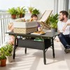 AZL1 Life Concept Folding Table Portable Camping Aluminum Adjustable Height X Shape Structure with Storage Carry Bag for Outdoor Picnic BBQ Quick - 2 of 4