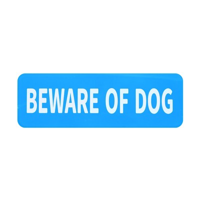 Unique Bargains Indoor Outdoor Yard Home Acrylic Self-adhesive Durable Beware of Dog Sign 3x9 Inch