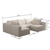 PAGED 5-Seat Convertible Modular Sectional Sofa Set,Sleeper Couch with Chaise and Ottoman,U Shaped Couch Set for Living Room - 2 of 4